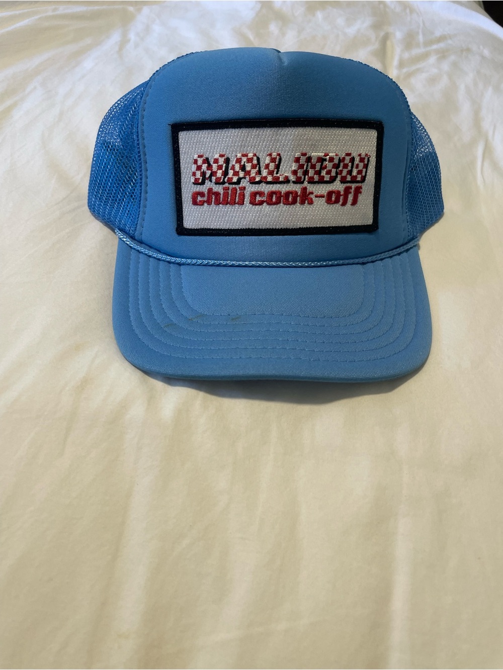 Aviator Nation Malibu Blue Trucker Hat with Red Patch